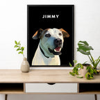 Framed Custom Pet Portrait - 1x Pet