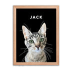 Framed Custom Pet Portrait - 1x Pet